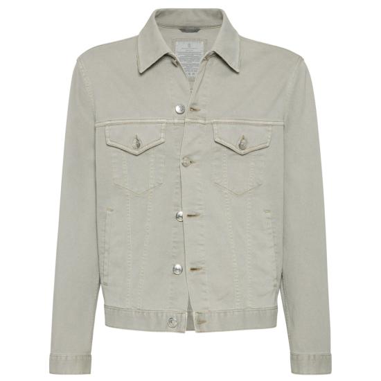 BRUNELLO CUCINELLI Men Denim Jackets M277P6910 C7018 GREY