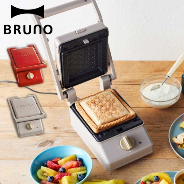 【コストコ】 BRUNO ブルーノ　グリルサンドメーカー シングル BOE083 ホットサンドメーカー ホットサンド グリルサンド タイマー 食パン1枚焼き おしゃれ かわいい 6,384円