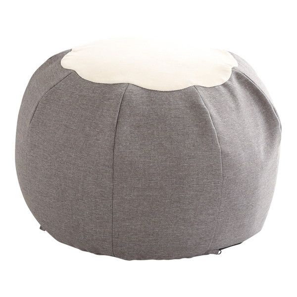 SH-07-FBC かわいいお花型ビーズクッション Maggie-マギー- グレー メーカー直送