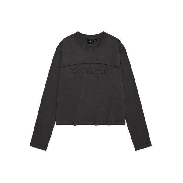 長袖Tシャツ JQS CO2403LT73-CH ウーマン クーパー ロゴ スリムフィット 長袖 チャコール