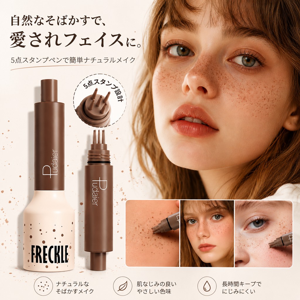 Qoo10] 防水 汗に強い フェイクそばかすスタンプ
