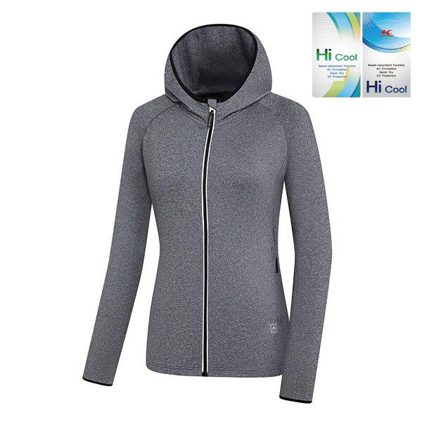 女性 春 ハイクール スリム スパン 登山 トレーニング ジップアップ ジャケット KSC629TJ2W