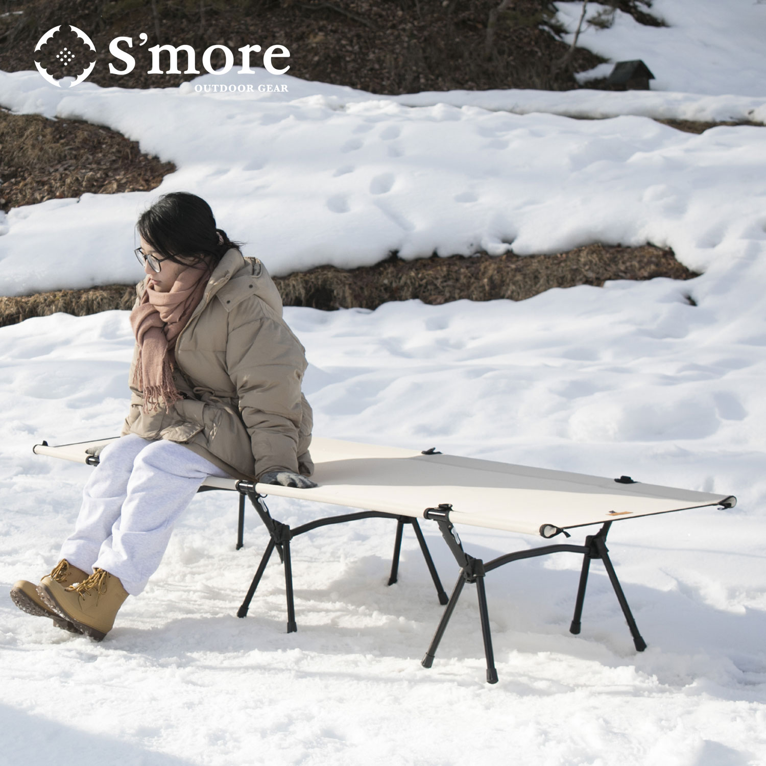 Alumi Compact Bed コット キャンプ 折りたたみ 折り畳み アウトドア おしゃれ ピクニック コンパクト収納 600Dオックスフォード 7075硬質航空アルミ合金 持ち運び 収納袋付