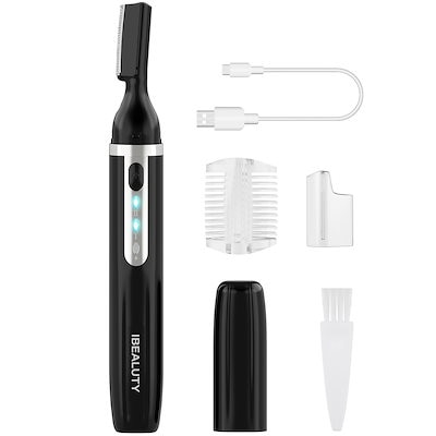 他サイト： Ibealuty 眉毛シェーバー メンズ レディース Type-c充電式 眉毛カッター 女性 フェイスシェーバー 産毛シェーバー 2024新登場 男性専用 まゆげ 顔そり LEDライト付き 眉剃り マの商品画像