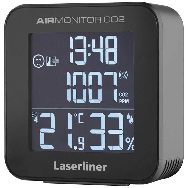 レーザーライナー　CO2モニター エアーモニターCO2 レーザーライナー マットブラック ［デジタル］　082427J