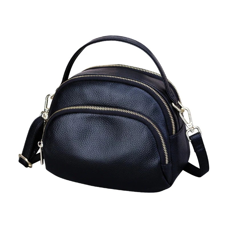 ハンドバッグ レディース 本革 ミニサイズ 人気 ポッケト 耐久性 使いやすい 小型 ソフトレザー 手提げバッグ 多層バッグ シンプル