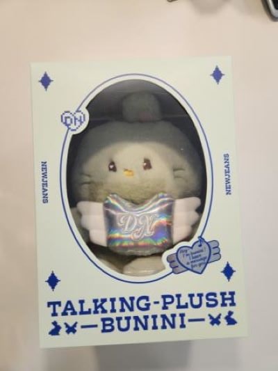 NEW JEANS X LINE FRIENDS TALKING PLUSH BUNINI message Plush DN