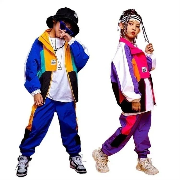 風格が独特キッズダンス衣装 セットアップ ヒップホップ ジャズ ジュニア 2タイプ パーカー 部屋着 韓国 派手 個性派 ストリート 舞台衣装 セットアップ ファッション シン