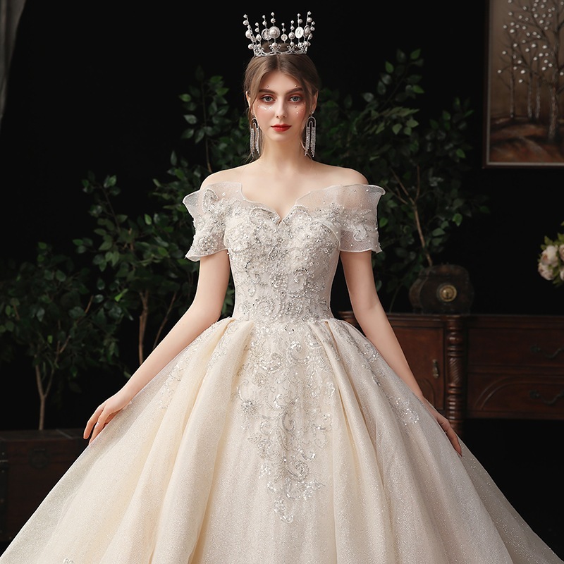 パーティードレス人気 2024 新作 高級感 気質 ワンピース 花嫁ロングドレス 結婚式ワンピース 結婚式 ドレス ウェディングドレス 白 ロングドレス 韓国ファッション