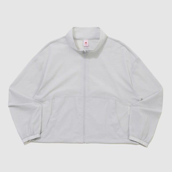 女性エアリテンションルーズフィットハイネック軽量ジャケット(QR222OJK61_WGR)