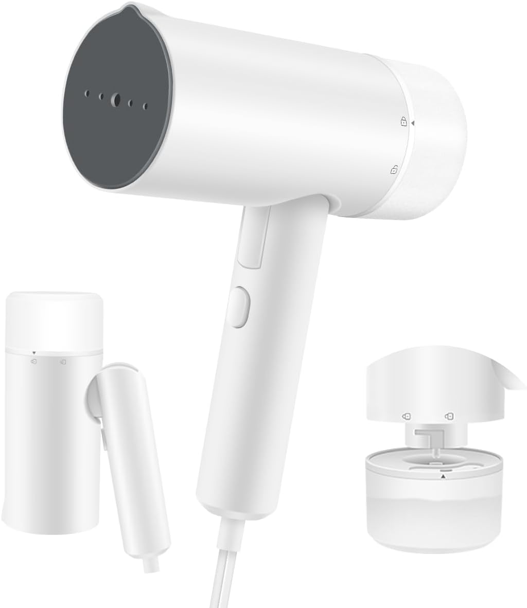 スチームアイロン 衣類スチーマー 25秒立ち上がり 8分連続スチーム シワ伸ばし 折り畳み式 115ML大容量タンク 軽量 使用簡単 脱臭 除菌 梅雨対策 家庭用 旅行用 出張用 日本語取扱説明書