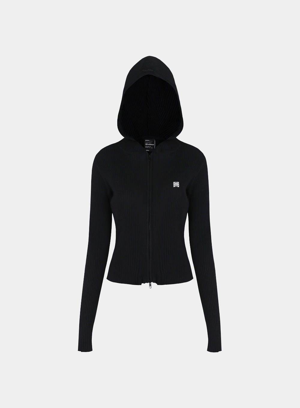 【BADBLOOD】 FLEUR ZIP-UP HOODIE : BLACK