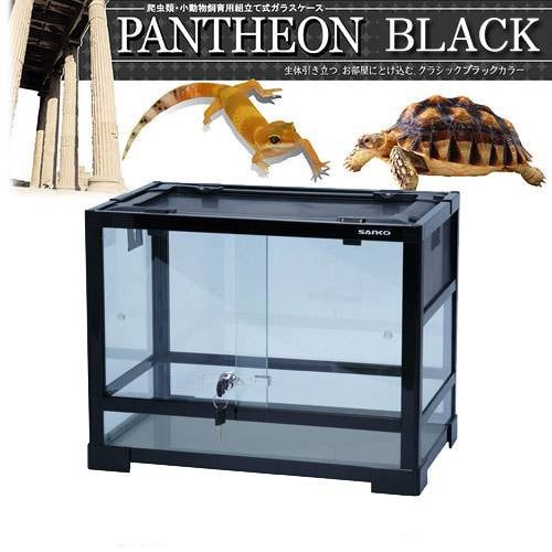 爬虫類ケージ　三晃商会　パンテオン　ブラック　ＢＫ４５３５（４５．５X３０．５X３５ｃｍ）お一人様１点限り　ＣＲＣ17―15―05―40―00
