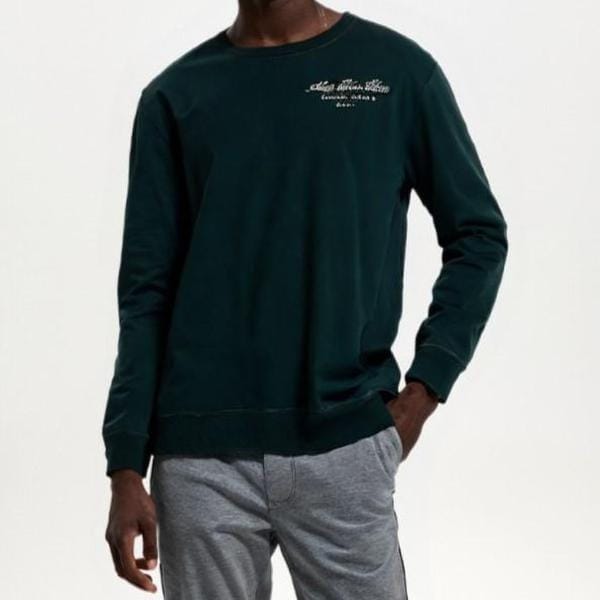 オートリー テニスクラブ メンズ グリーン スウェットシャツ SWTW 1156