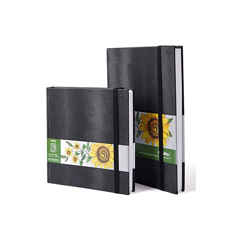 スケッチブック A4 画用紙 200gsm 2冊 各78枚 210210mm 210297mm