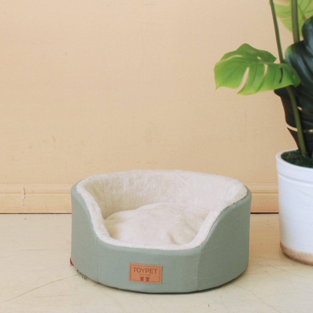 ペット モノベッド - 円形/オリーブ Mono Bed - Round / Olive