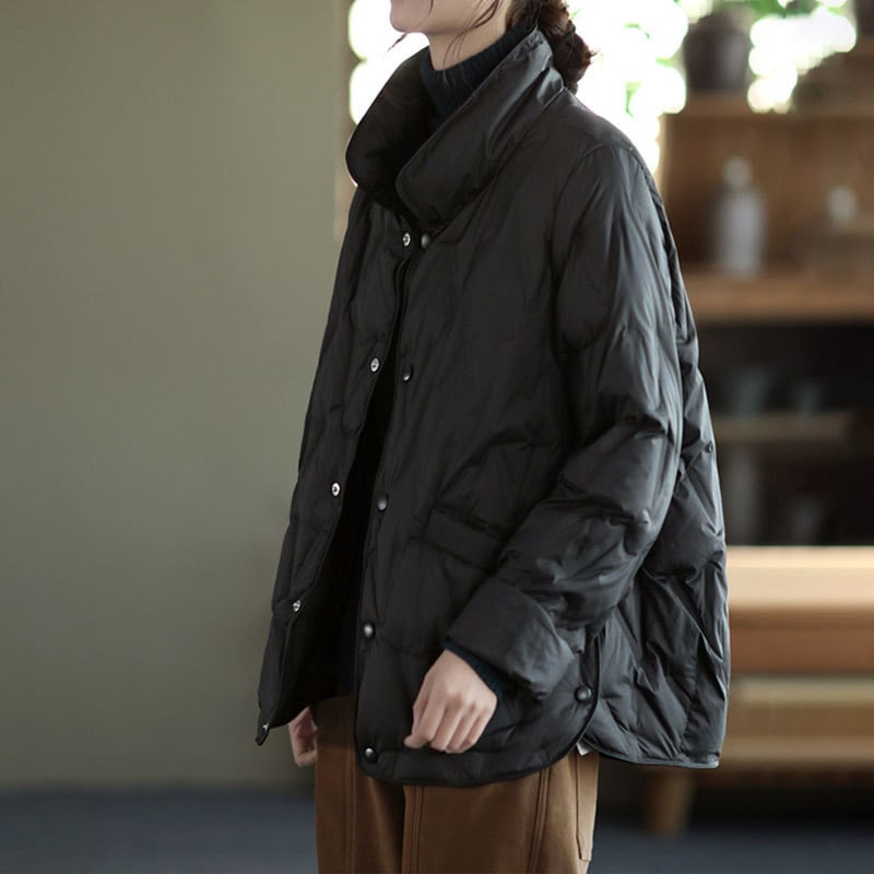 おしゃれ ダウンジャケット レディース ダウンコート ウルトラライトダウン ショート 軽量 防寒 シンプル 暖かい 防風 キルティング ダウンコート 防寒着 秋冬春 日常 散歩 OceanMapその他 アウター