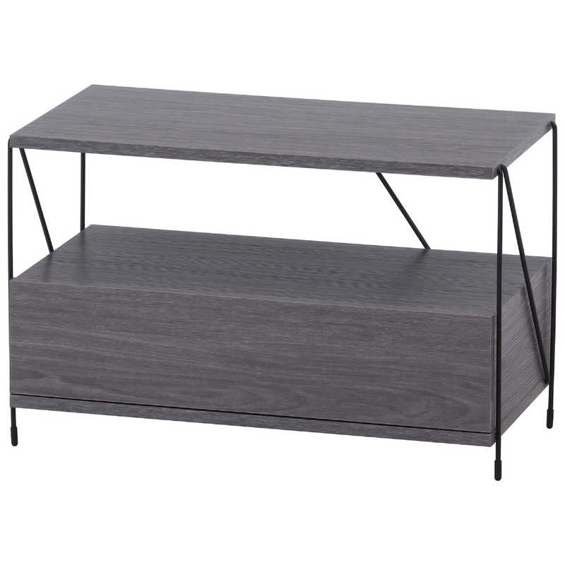 不二貿易　EZBOワイヤー TVラック GY グレー　77569