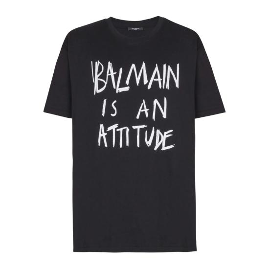 BALMAIN Men Tops GH1EG225 GF40 EAB BLACK