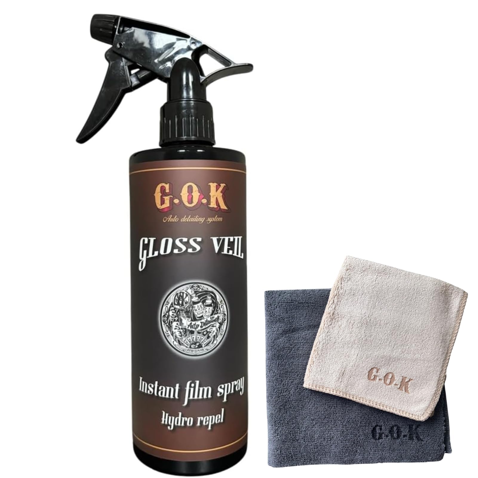 【光沢と強撥水を生み出すSio2フィルム被膜形成型スプレーコーティング】GLOSS VEIL 2.0 グロス ヴェール ボディ コーティング 高撥水 艶出し 500