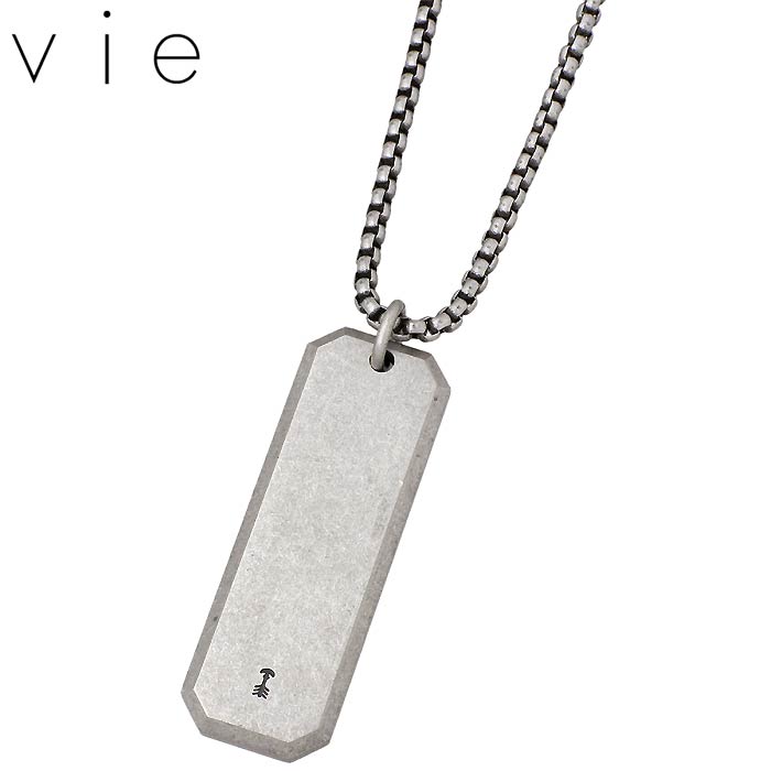 ヴィー vie ステンレス ネックレス プレート レディース メンズ 金属金属アレルギー対応
