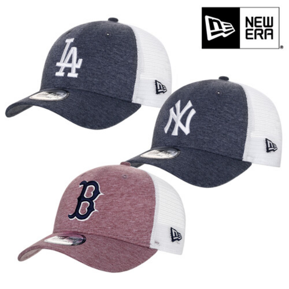 ニューエラ共用LAドジャースニューヨークヤンキスボストンレッドソックス940トラッカーメッシュボールキャップ3種タック1