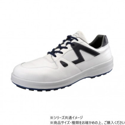 シモン 安全靴 8611 白/ブルー 24.5cm 1706100