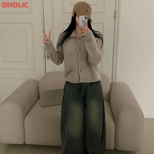 [メガ割りSALE]アルパカ混カラーニットカーディガン 5,046円