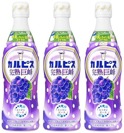他サイト： カルピス 巨峰(希釈用)470ml×3本 ペットボトルの商品画像