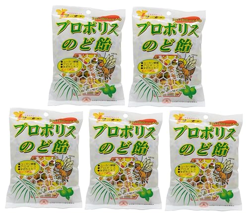 サンフローラ プロポリスのど飴 80g×5袋