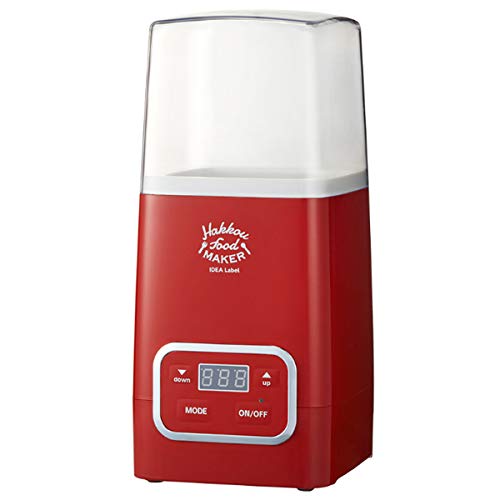 色：レッド サイズ：本体：(約)幅13奥行13.8高さ28.1cm 　専用容器：(約)直径9.5