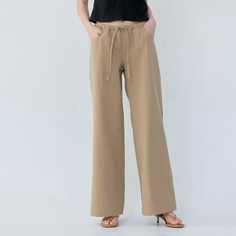 Low Cotton Pants (Begie)