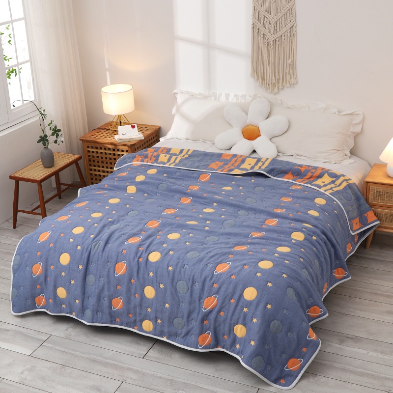 10層ガーゼタオルキルト綿オフィス昼寝ブランケット綿エアコンブランケット春秋キルト冬キルト