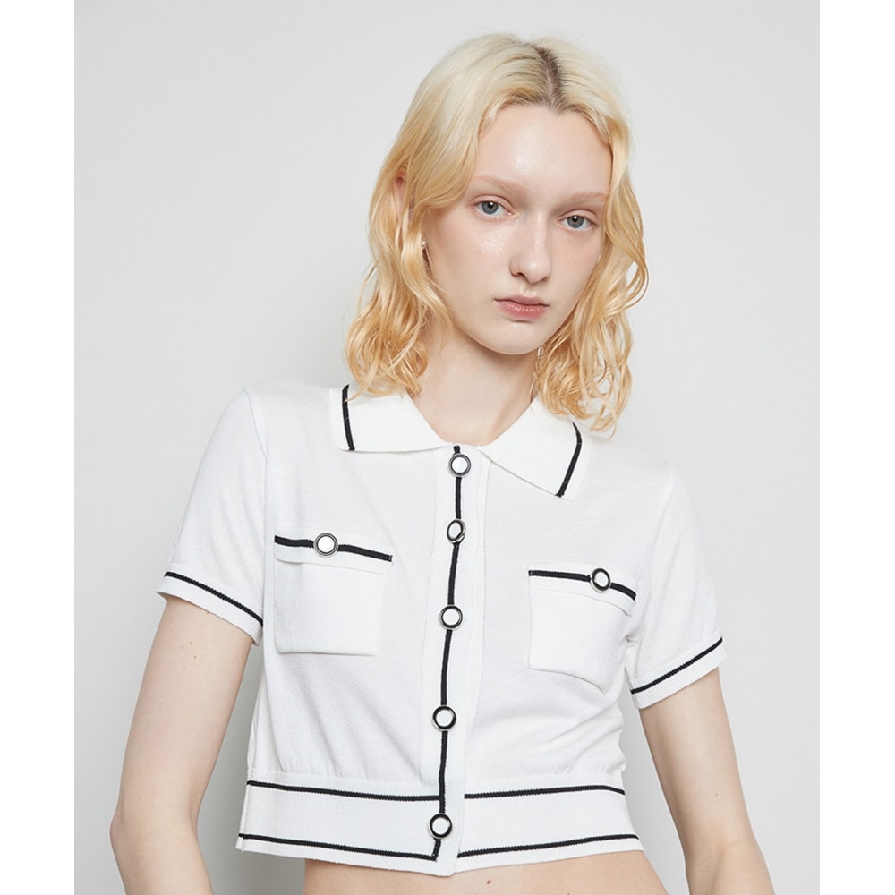 ラーティジェント L3ボタンカーディガン(アイボリー) 11,816円