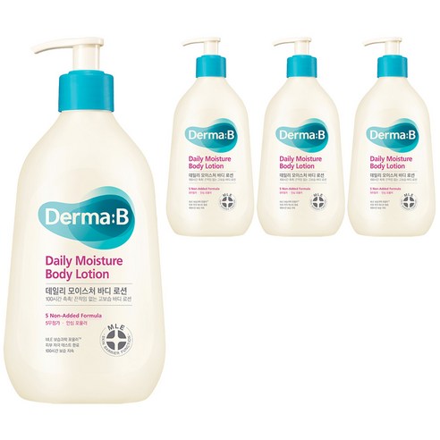 デイリー モイスチャー ボディローション, 400ml 4ea / ベタつかず素早く浸透する生クリームのテクスチャー