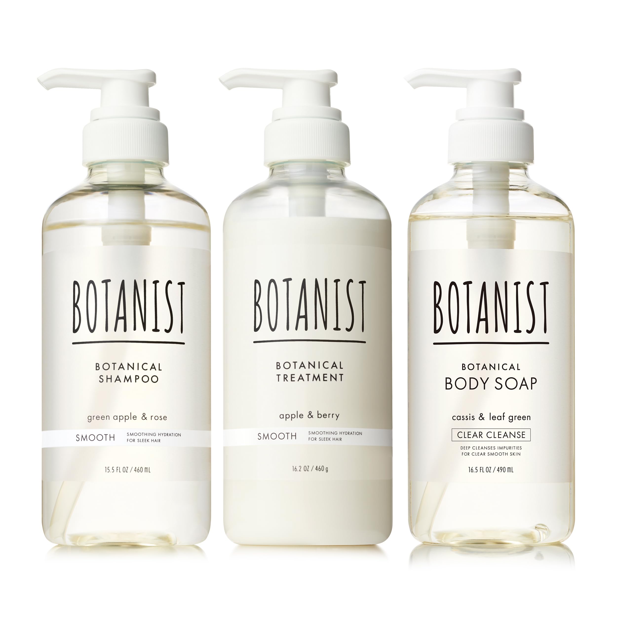 BOTANIST ボタニスト シャンプー トリートメント ボディーソープ 3点セット スムース × クリアクレンズ