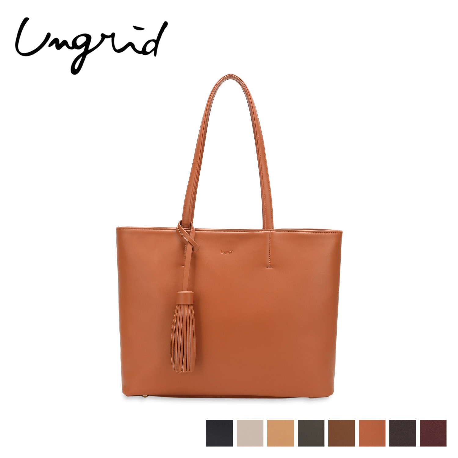 トートバッグ レディース 大きめ ファスナー付き BIG TASSEL UNG-52510B