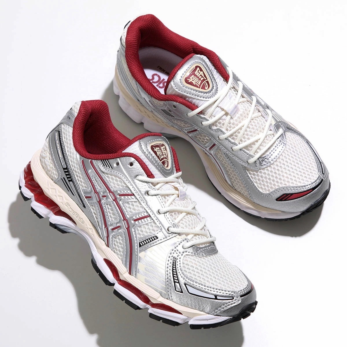 ASICS アシックス スニーカー GelKayano12.1 カヤノ 1203A759-102 レディース ローカット レースアップ 厚底 シューズ 靴 CREAM/PURE-SILVER