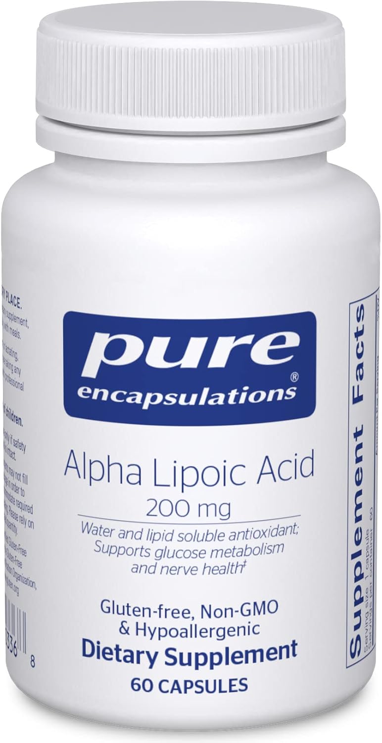 Pure encapsulations Alpha Lipoic Acid 200mg 60 Capsules