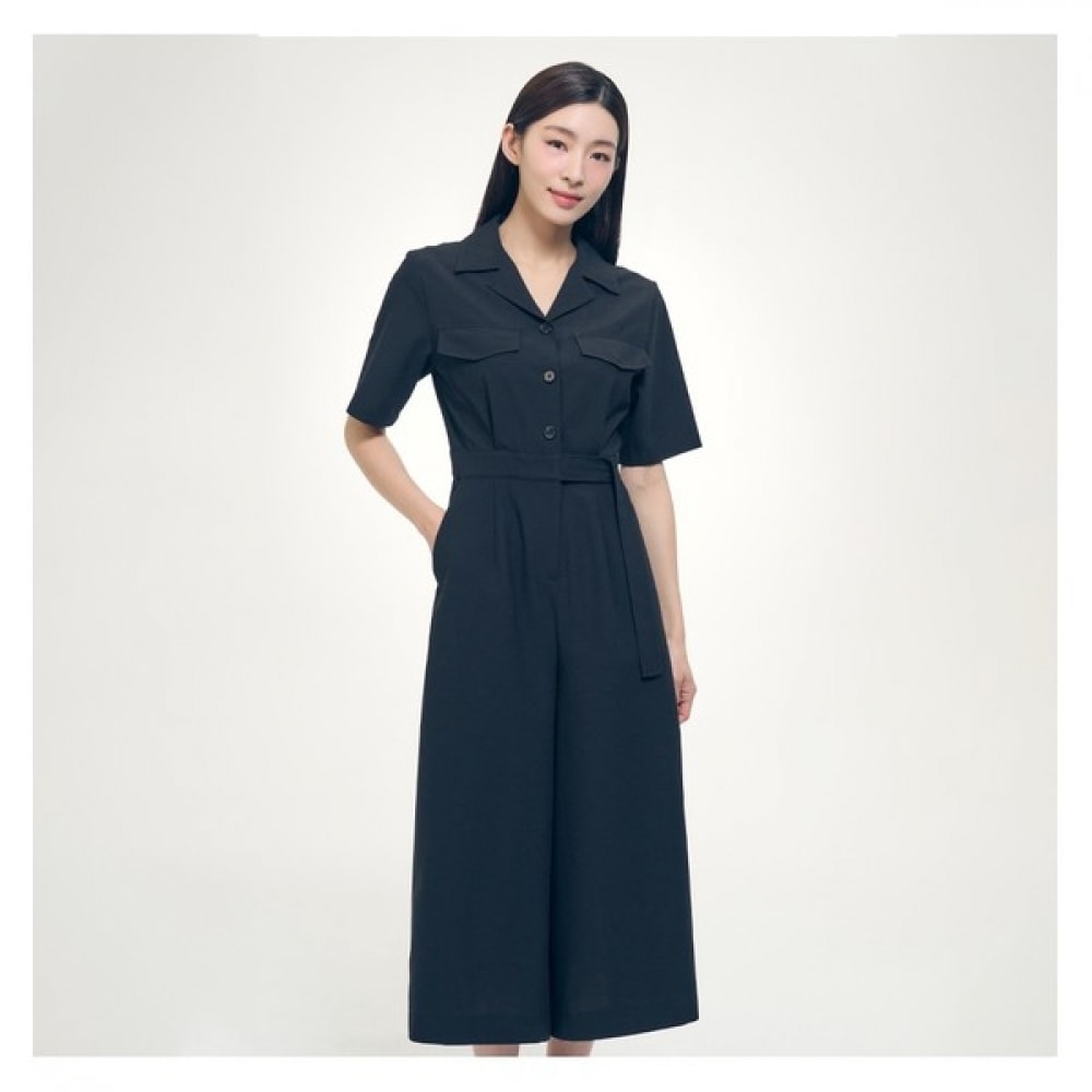 [C] スラブショートスリーブワイドジャンプスーツ (SIOAG0583)