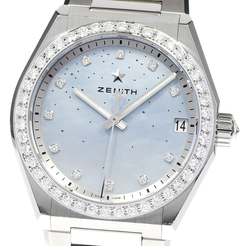 ゼニス ZENITH 16.9200.670 デファイ ミッドナイト ダイヤベゼル 自動巻き レディース 内箱付き_824458【中古】