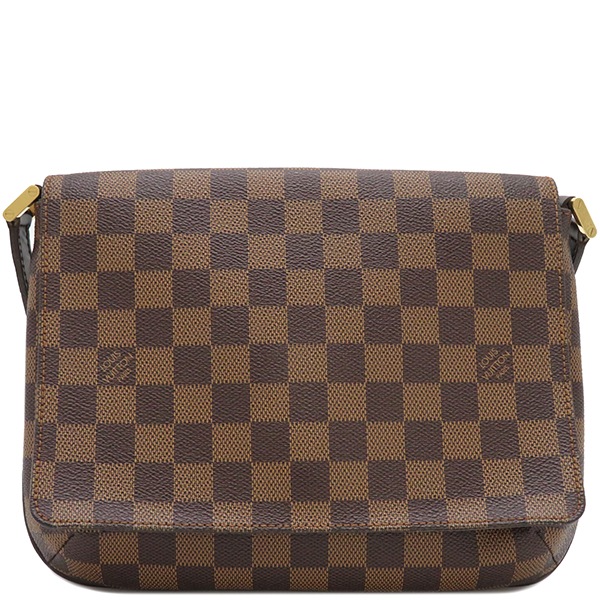 ルイヴィトン LOUIS VUITTON ショルダーバッグ ミュゼットタンゴ ダミエキャンバス ダミエエベヌ ゴールド金具 茶 N51301 LM1003【中古】