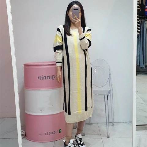 ニットワンピース 厚手 長袖 フリル ひざ下丈ワンピ カットソー かわいい カジュアル レディース 大きいサイズ レディース 秋冬 結婚式 きれいめ タイト フォーマル 大人 上品 チュニック one