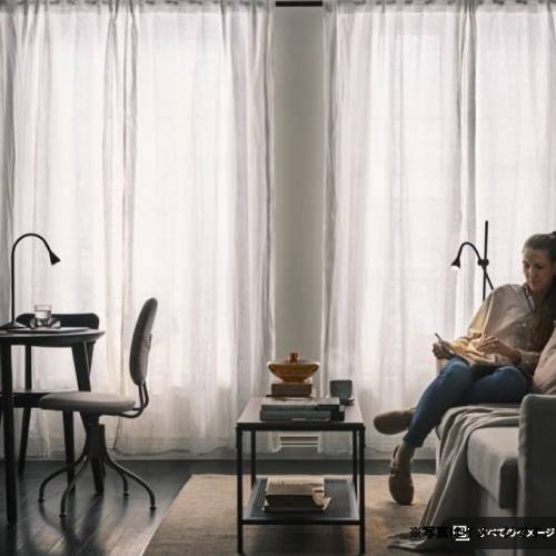 DYTAG 遮像・採光カーテン 1組, ホワイト/ヘディングテープ付き, 145x250 cm