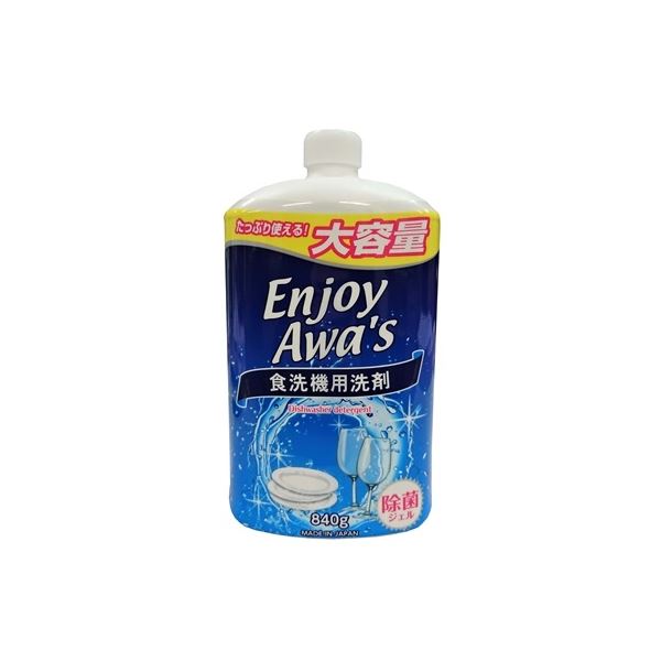 （まとめ）ロケット石鹸 食洗機洗いジェル 大容量 詰替用 840g [x12セット]