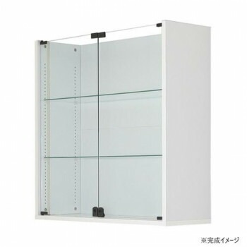 連結型コレクションラック ユニール 幅83.3x奥行29cm 上部連結ユニット（単品利用不可） ホワイト SCR-8329HW