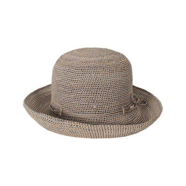 26SS 女性 プロバンス 8 ラフィアハット イクリプスメランジ HAT52459 ECLIPSEMELANGE