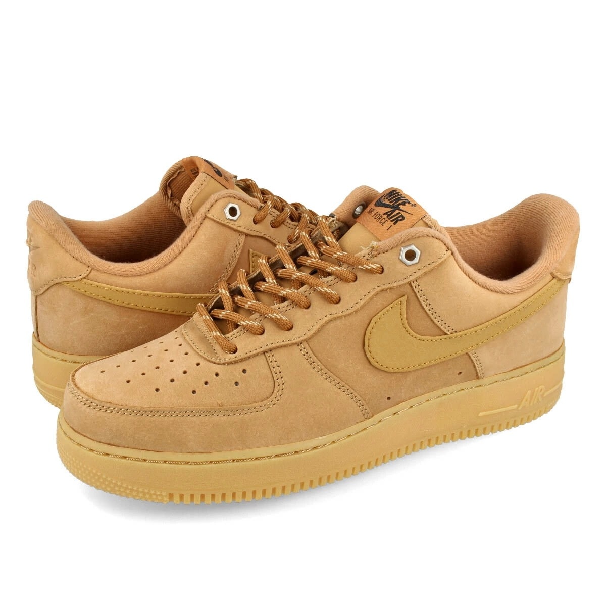 AIR FORCE 1 07 WB FLAX/WHEAT/GUM LIGHT BROWN