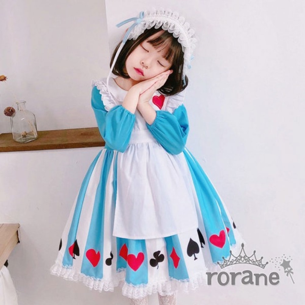 ロラネ 10%オフ ハロウィン フリル アリスワンピース