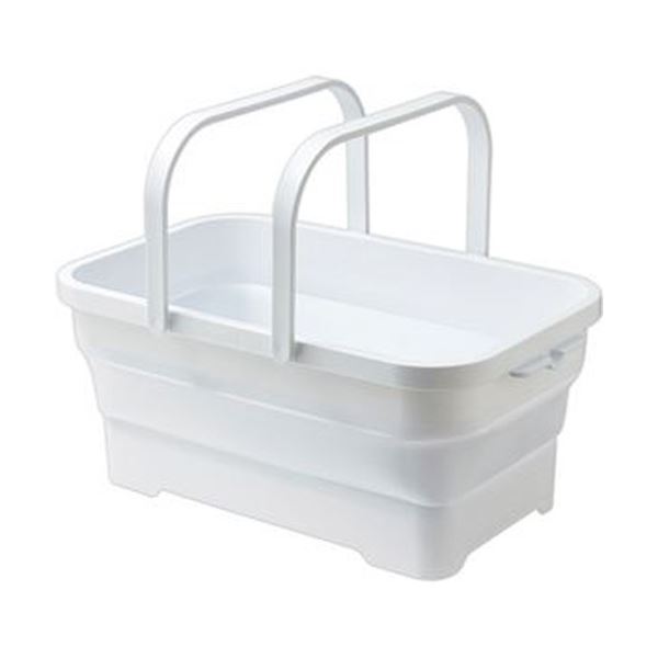 （まとめ）伊勢藤 折りたたみ ソフトバスケットホワイト I-581W 1個[x5セット] 12,107円